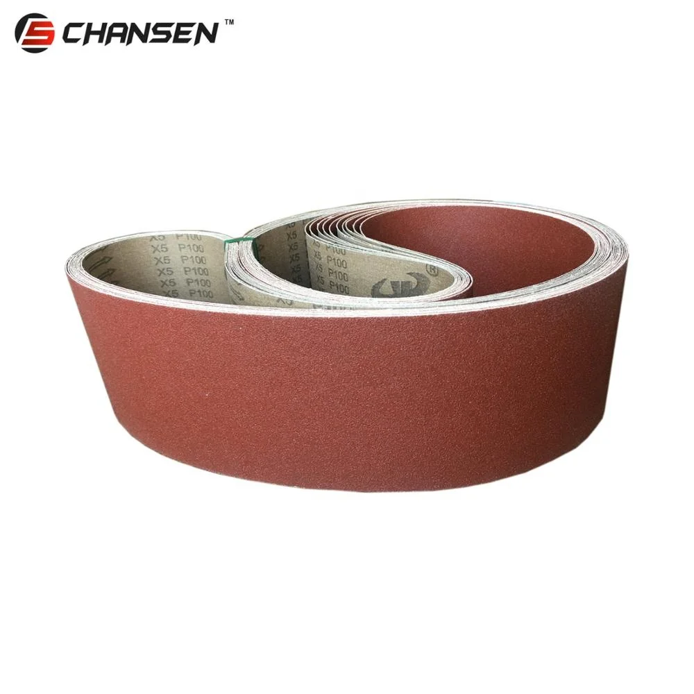 Товар #699 6 дюймов ширина 99 дюймов Длина ленточная шлифовальная лента из оксида алюминия для древесного ленточного шлифовального станка