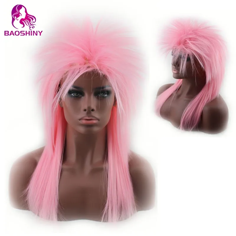 
Little Pony Cosplay Wigs Short Pink Synthetic Hair Wigs Party Peruca Pelucas 