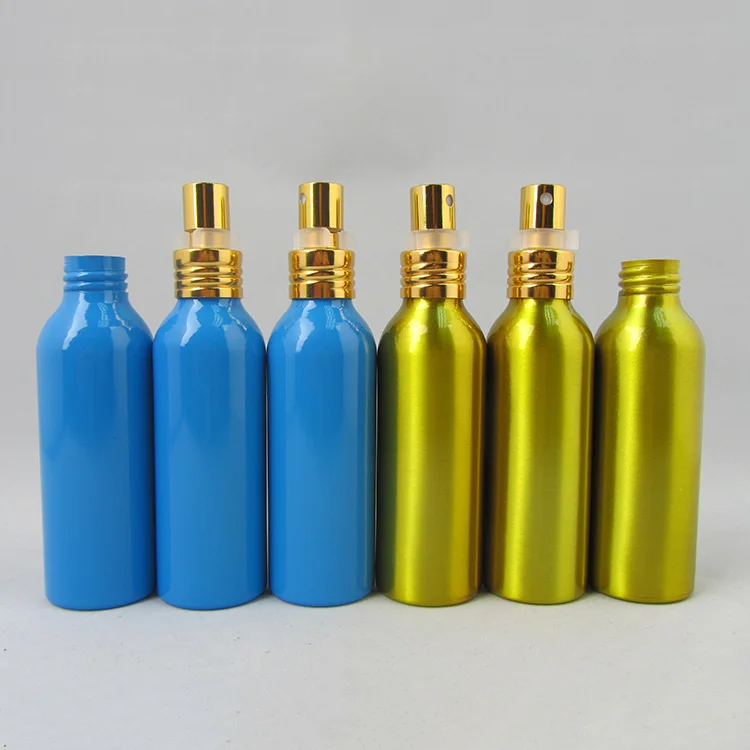 wholesale empty 30ml 50ml 200ml 250ml 500ml aluminum screw bottle with cap