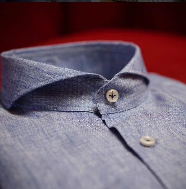 Factory  premium shirts for men  of semi cut away collar