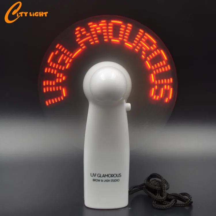 2019 new products Customized led flashing message fan for advertising & promotion