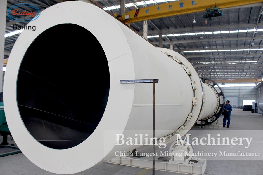 Lower consumption wood chips palm fiber rotary dryer