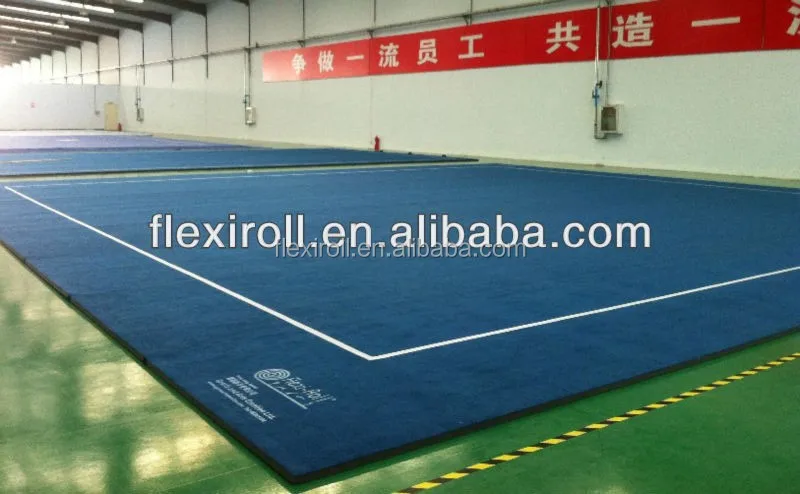 IWUF Approved New Wushu mat/folding floor mat/Flexi Roll Wushu Taolu Mat