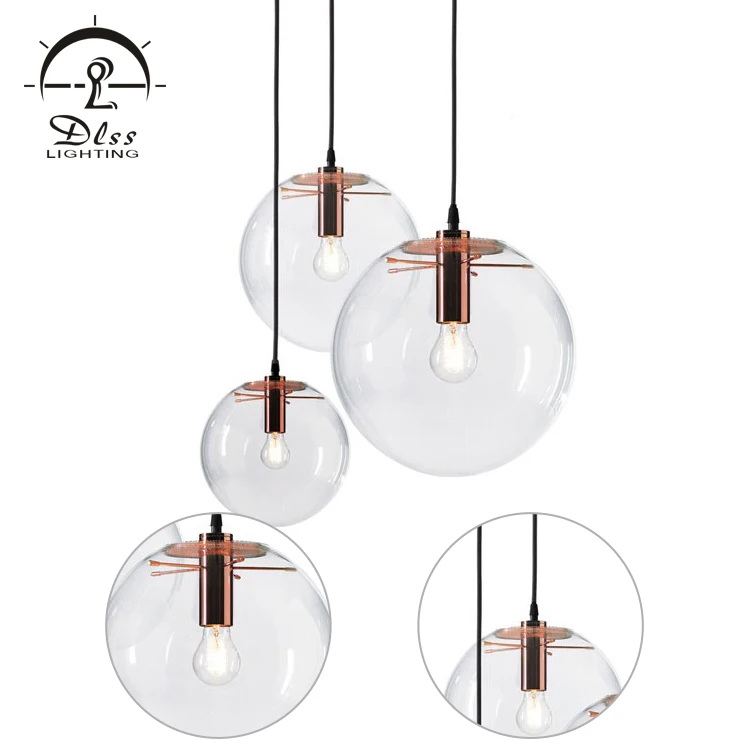 Simple Design Home Indoor Living Room Acrylic Led Modern Decor Pendant Lamp Ball Chandeliers