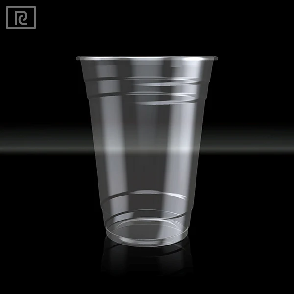 ПП-напечатанные таможней прозрачные одноразовые ПЭТ пластиковая кофейная чашка сока