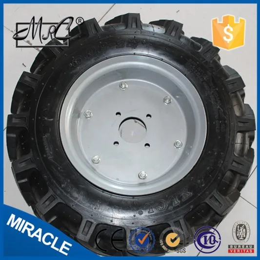 Heavy Duty Pneumatic Small Rubber Pneumatic Tractor Wheel 6.00-12