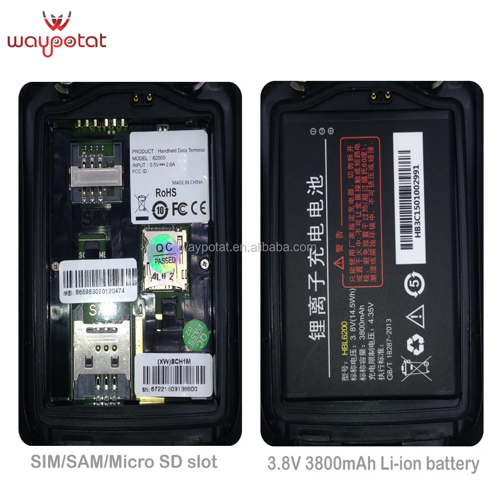 
WAYPOTAT rugged PDA with RFID barcode GPS i6200s 