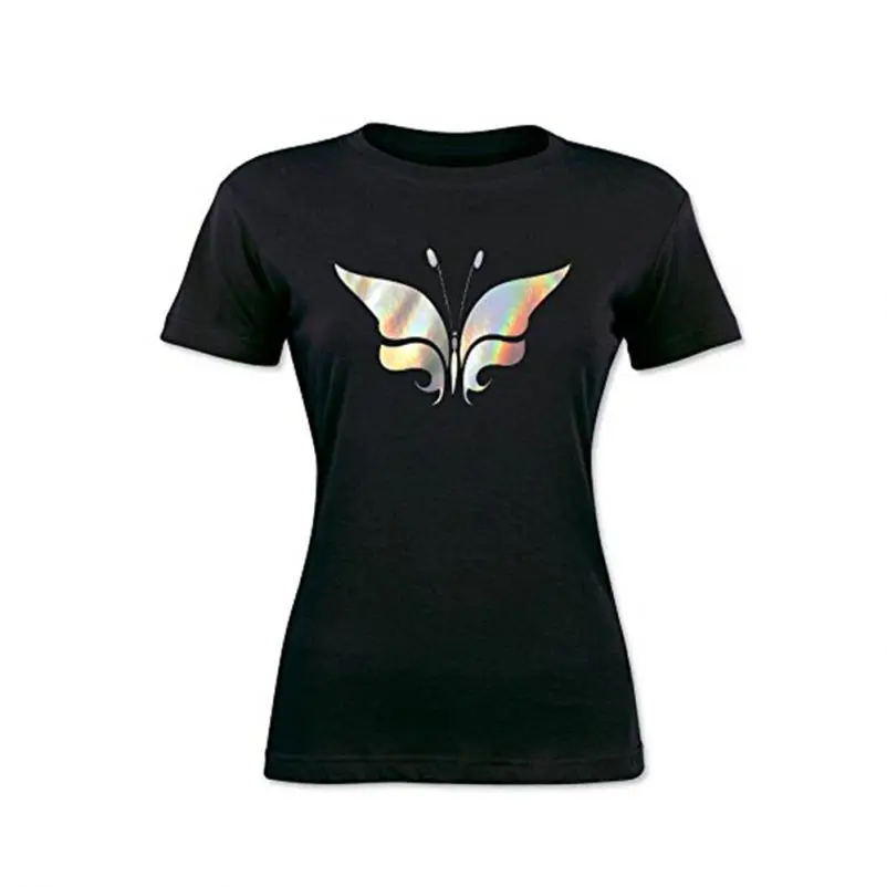 Hot Fashion Printing Material Green Holographic Foil Heat Transfer Paper For Clothing