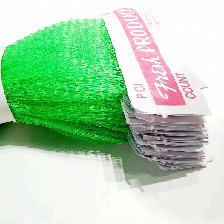 Factory Sale Extruded Mesh Net Bag with Header Label
