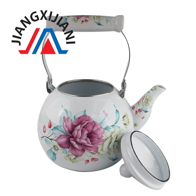 
3.0L Enamel Kettle with Ceramic Handle 