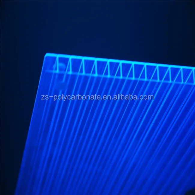 Ultraviolet proof 6mm Skylight and Roofing Policarbonato Alveolar Polycarbonate Sheet Polycarbonate Hollow Sheet