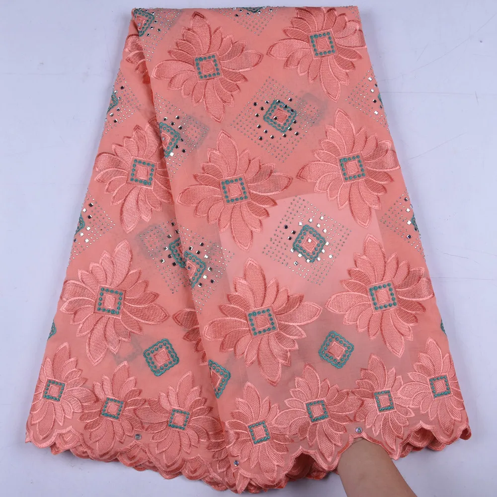 High Quality Swiss Voile Laces Switzerland Cotton African Dry Cotton Lace Fabric 2019 Nigerian Man Voile Lace 5 Yards 1667