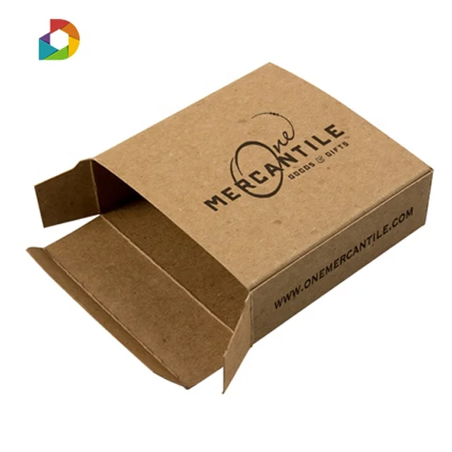 Factory Wholesale Custom Logo Printed Cardboard Mini Style Kraft Paper Folding Box