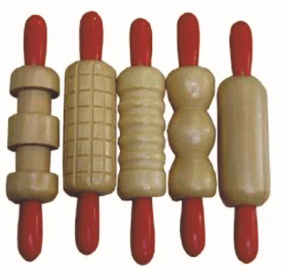 High quality clay modeling toy wooden roller pin toy for kids craft