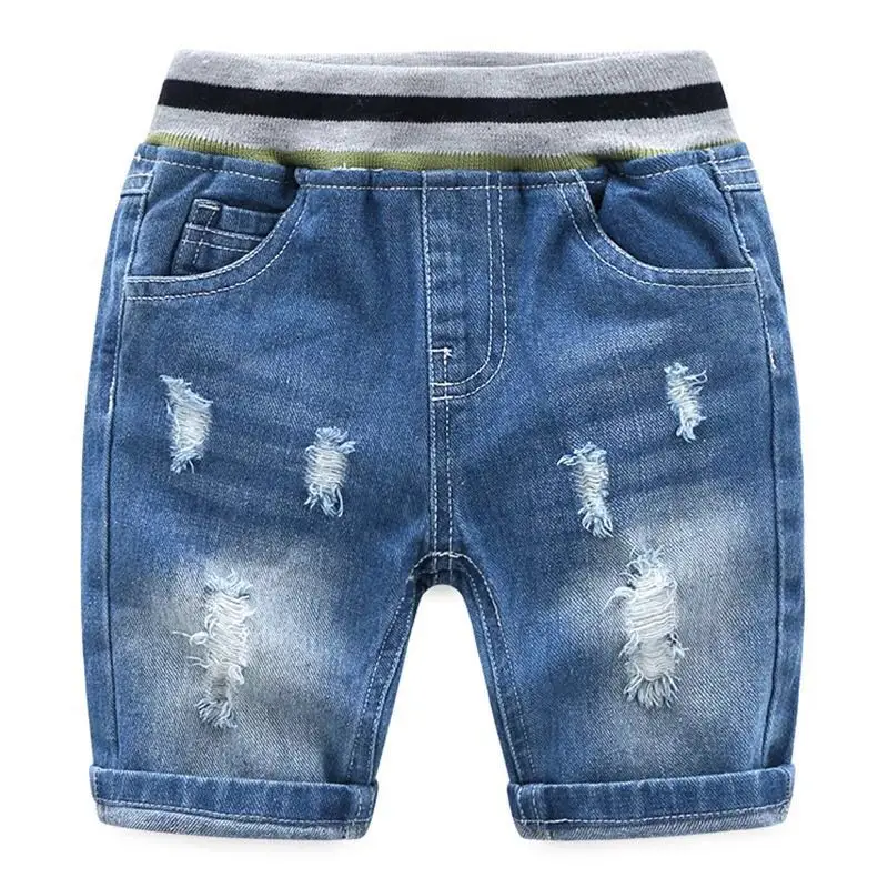 Джинсовые шорты для мальчиков P0172 с байкером для детской одежды