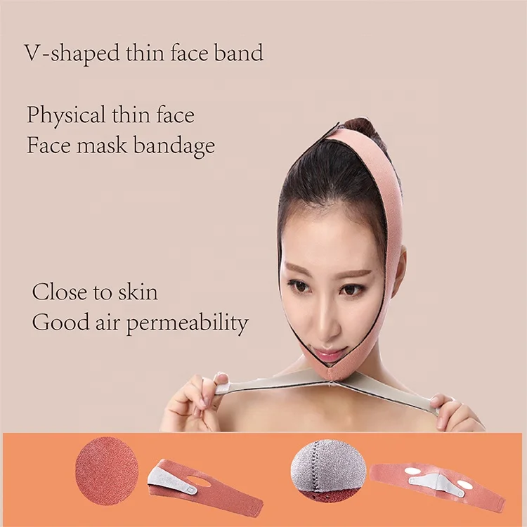 hot sale Neoprene anti-aging chin up lift orange face slimmer band face slimming belt V face mask lift belt for women