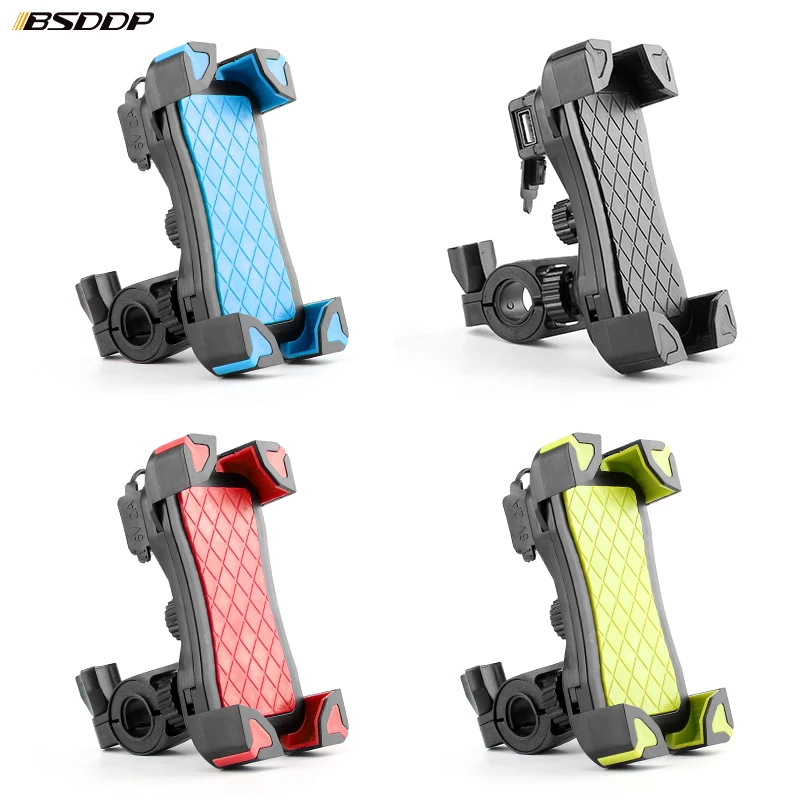 RH-G0109 USB Charger Phone Holder Bike Motorcycle Bike Universal Bicycle Mobile Cell Phone Mount Gps Stand Handlebar Socket