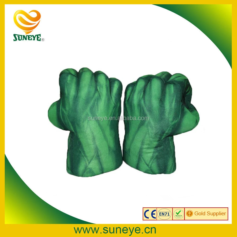 The hulk cosplay toy boxing gloves