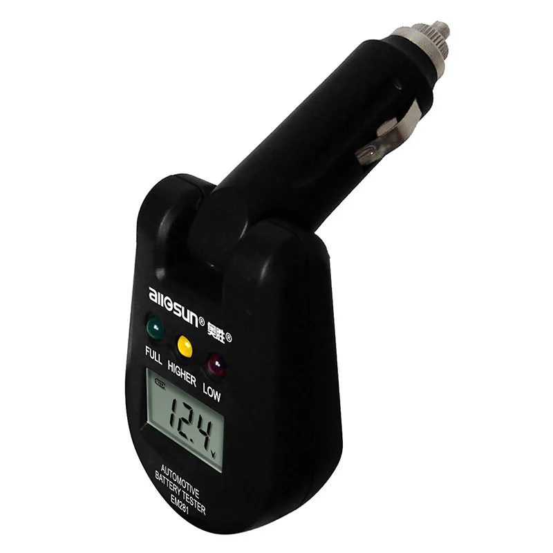 Allosun EM281 Automotive Battery Tester Digital Display 12v Led Digital Car Battery Tester