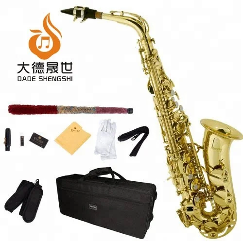 
82Z Body Gold Lacquer E Flat Alto Saxophone 
