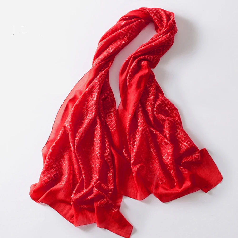 Italy thicken embroidered knitted plain solid colors pashmina cashmere shawls scarf