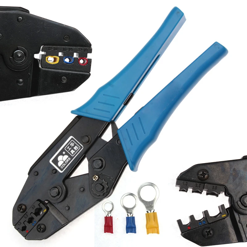 Urlwall Durable Cold-Pressed Crimping Plier Hardware Tools Terminal Crimp Pliers