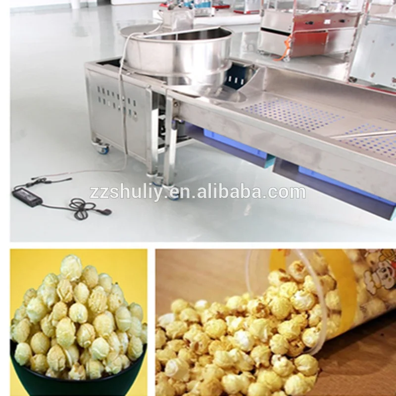 
Kettle sweet carame popcorn machine popcorn making machine spherical popcorn machine <span style=