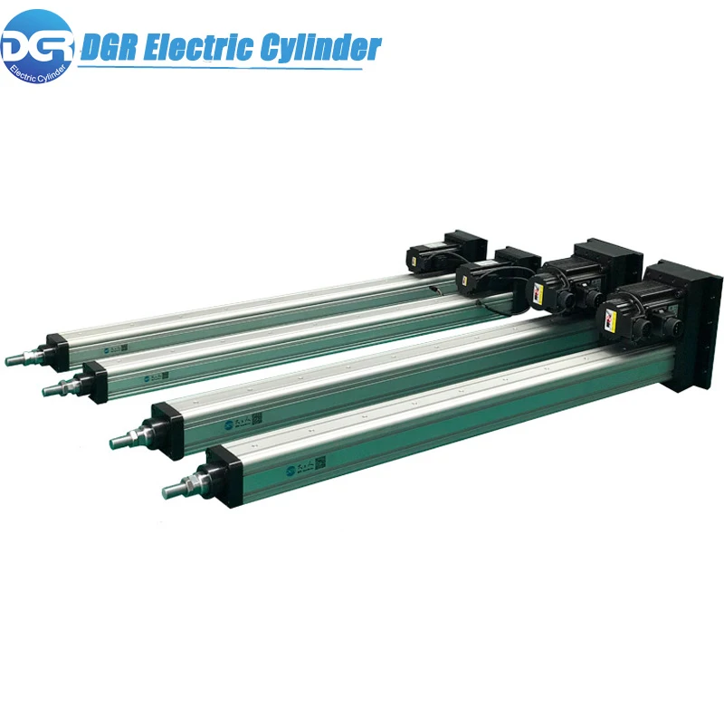 
AC/DC 48V Servo Precision Control Linear Electric Cylinder 0-1000mm/s High Speed Lifting Linear Actuator 
