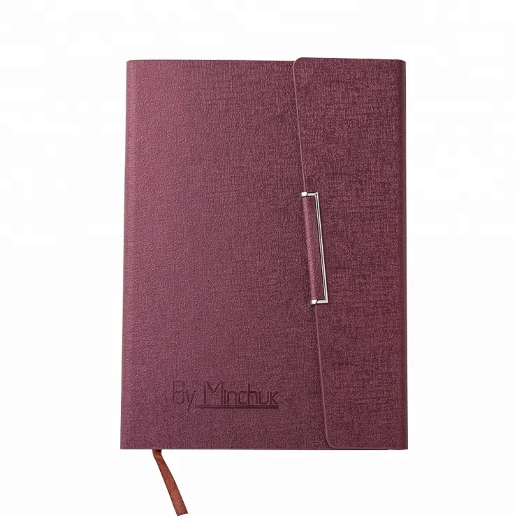 Luxury A5 custom cover supplier YiWu packing pu leather diary notebook for business gift
