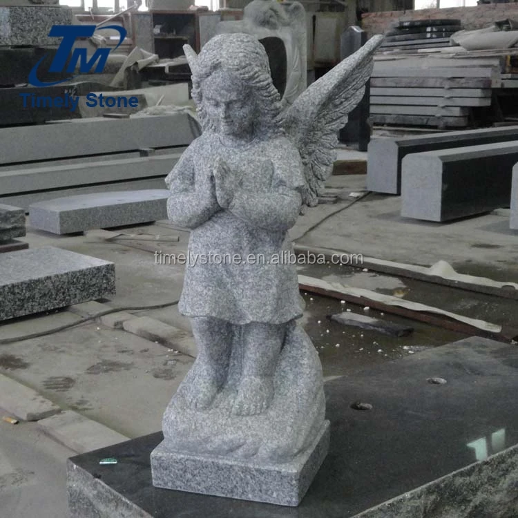 
pray angel statue stone sculpture white marble baby angel statue 