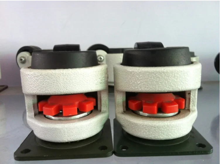 Korean GD 60F foot leveling castor locking nylon retractable casters