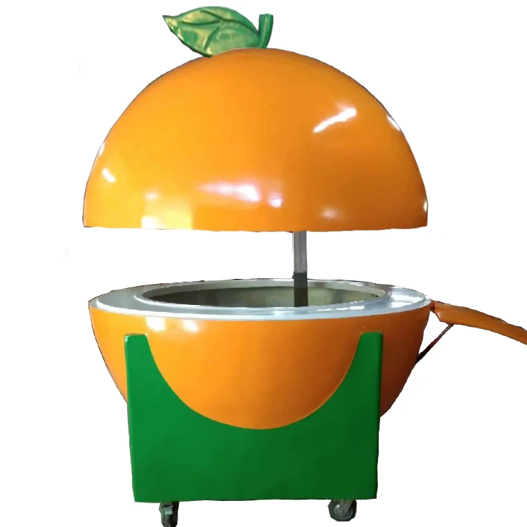 Высококлассный апельсиновый трейлер из нержавеющей стали для жарких сезонов розничной торговли Винодельня Заводская идеальный уличный