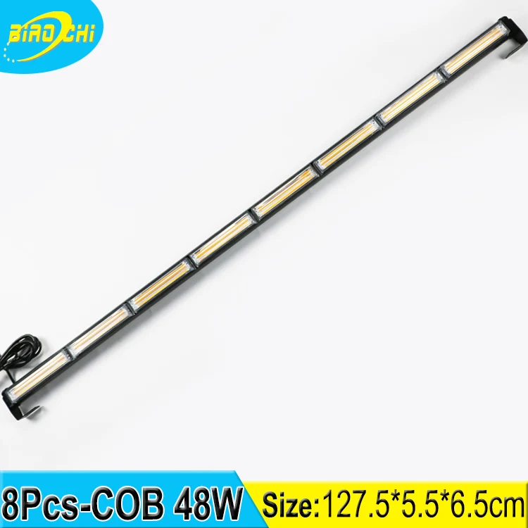 Завод 48 Вт/127.5 см 12/24 В Легко крепление водонепроницаемый универсальный тонкий пожарной сигнализации удара Strobe Light бар