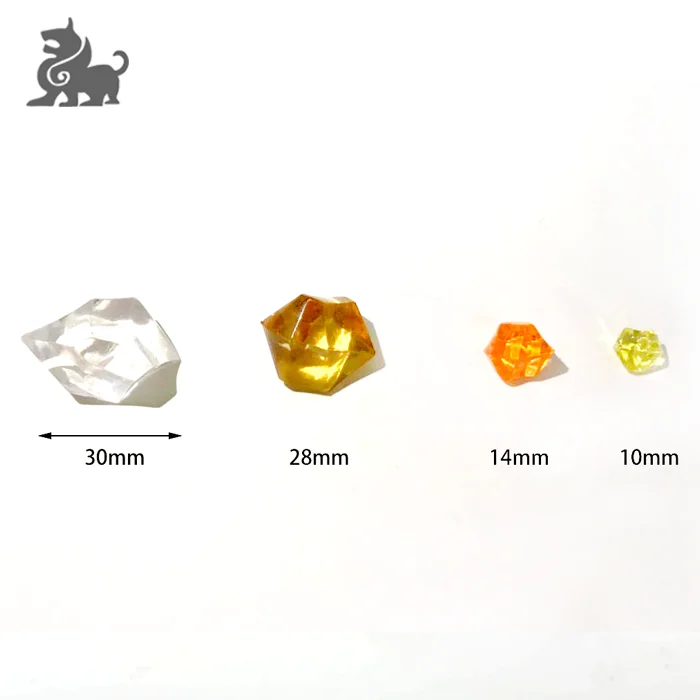 customized acrylic game gems for board game
