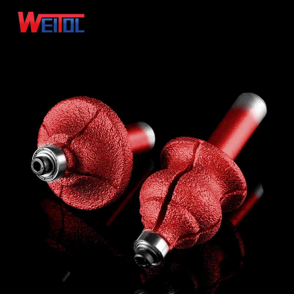 WeiTol Multi Arc Stone Cutter Stone Pattern Bit Emery Multi Router Bit Granite Milling Cutter