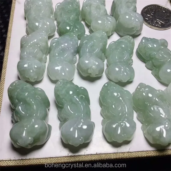Wholesale pure natural jade high quality jadeite engrave pixiu