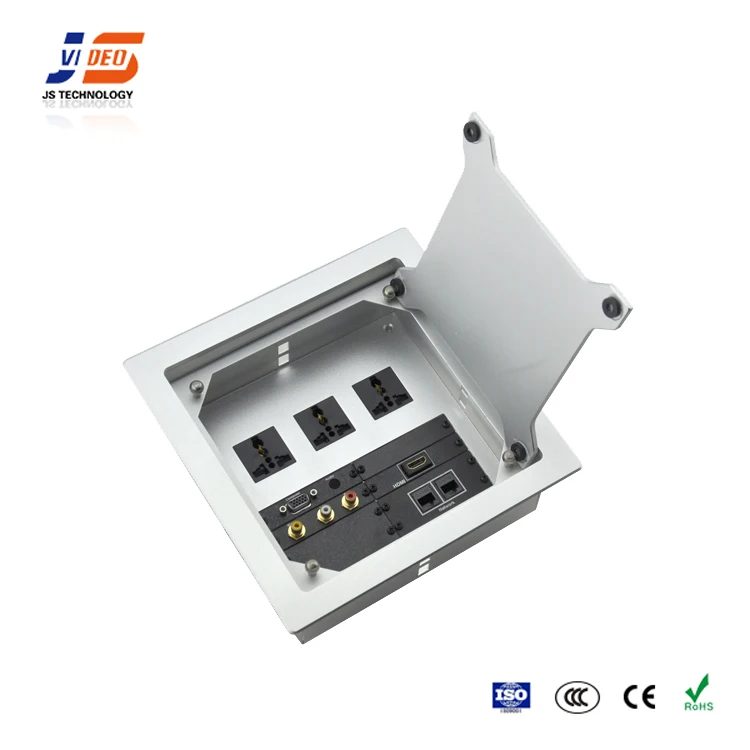 JS-Z400 с AV, HDMI RJ45, USB, VGA Конференц-стол мультимедийный Desktop разъем кабель соединительной коробки