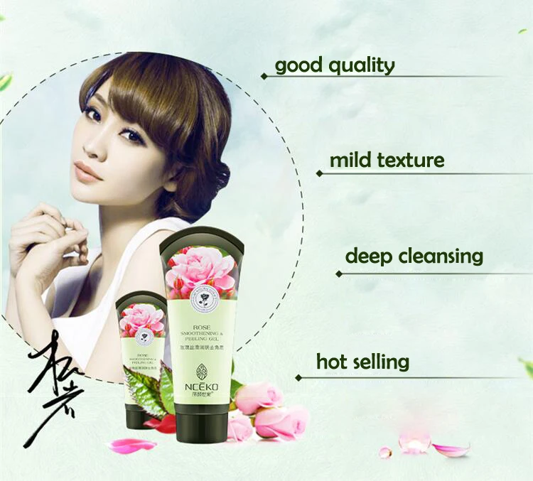 Nceko exfoliator whitening face wash with green tea & rose & milk & lavender