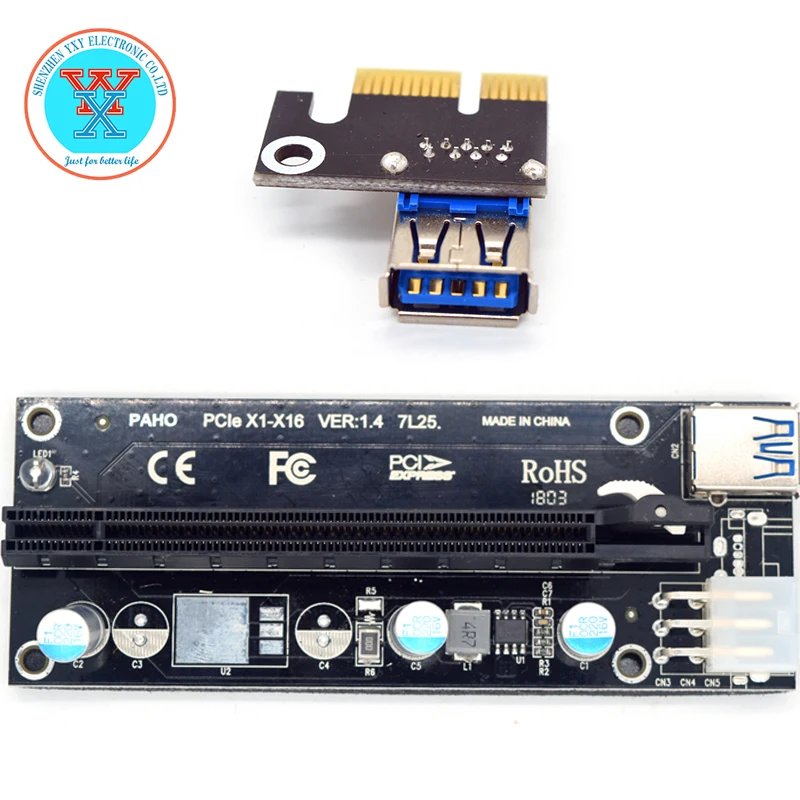X1-X16 VER 1.4 7L25 USB 3.0 pci-e pci конвертер карты