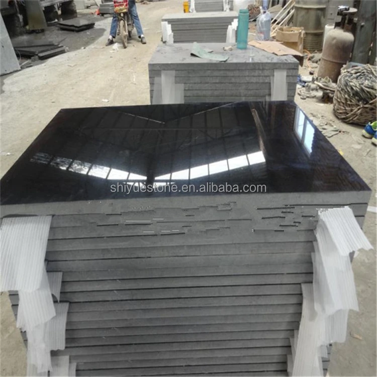 Cheapest Natural Stone China Shanxi Black Granite Floor Tiles