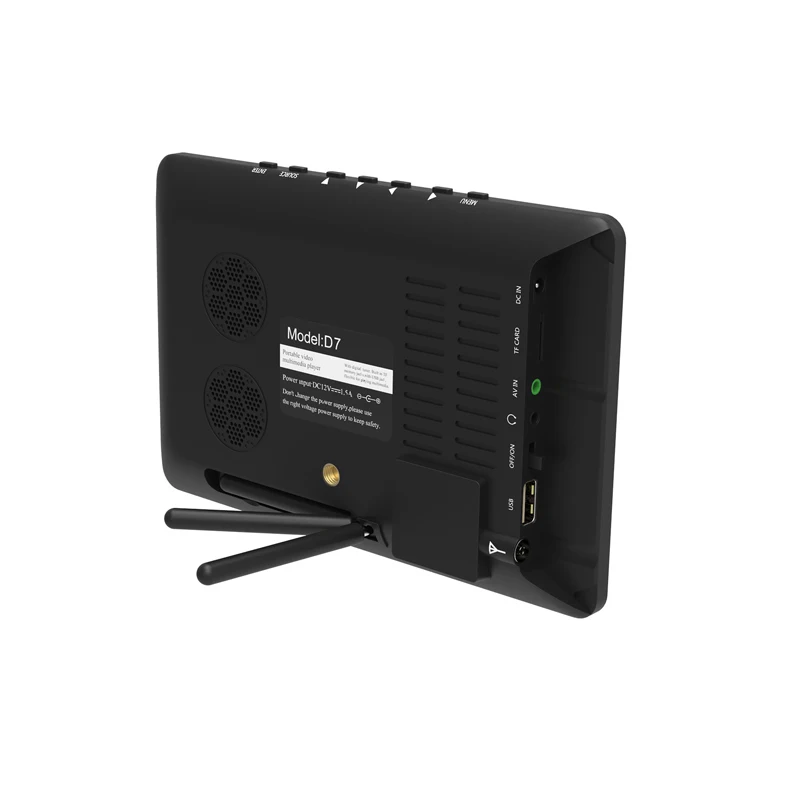China 7 Inch Lcd Tv Digital Portable Atsc Dvbt Dvb-T2 Isdb-T Tv For Car/Outdoor/Camping/Home