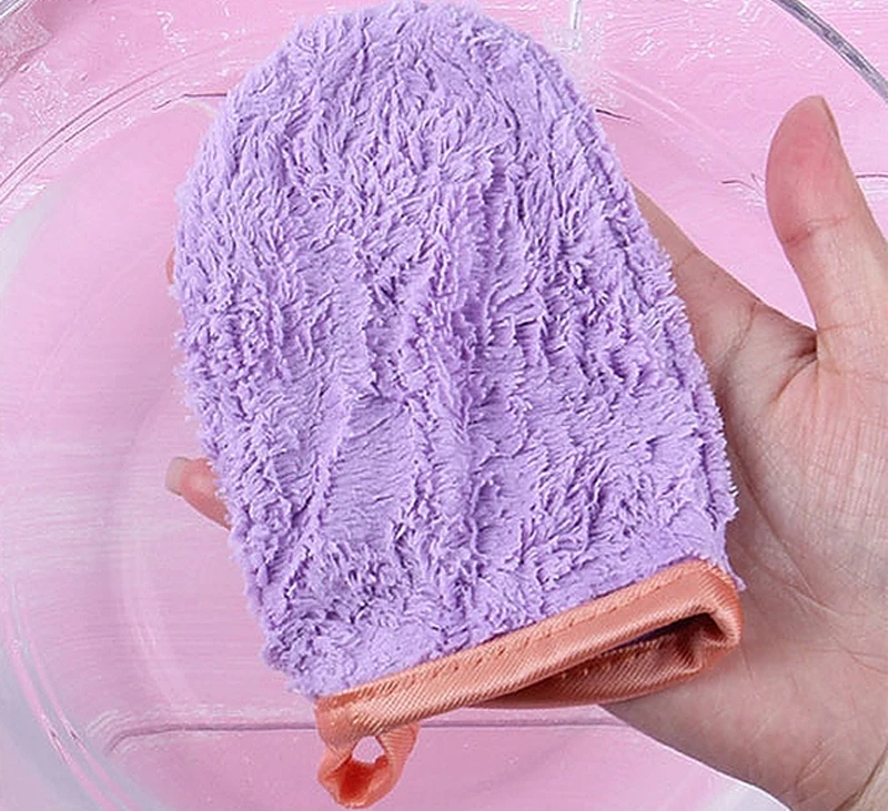 Customised Colors Microfiber Makeup Remover Glove/Mitt