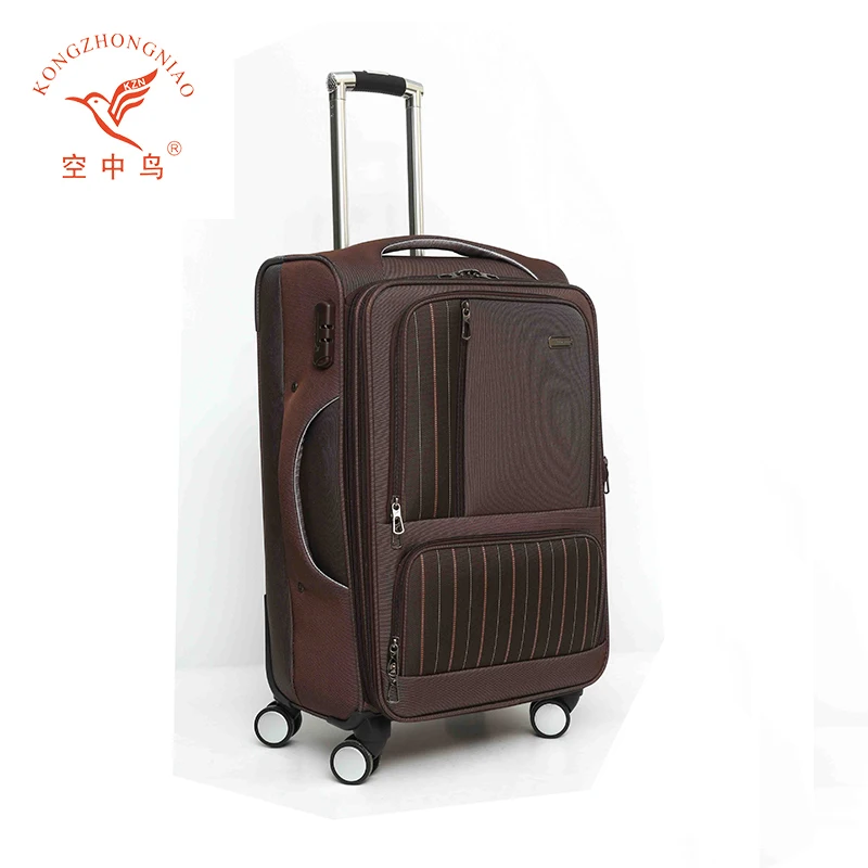 Wholesale Fashion  four spinner wheels expandable soft travel trolley luggae case suitcase bag sets