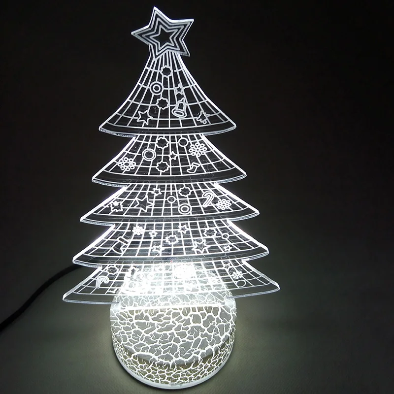 JM-3D11 Yiwu Jiumei Christmas Tree LED 3D Night  Light