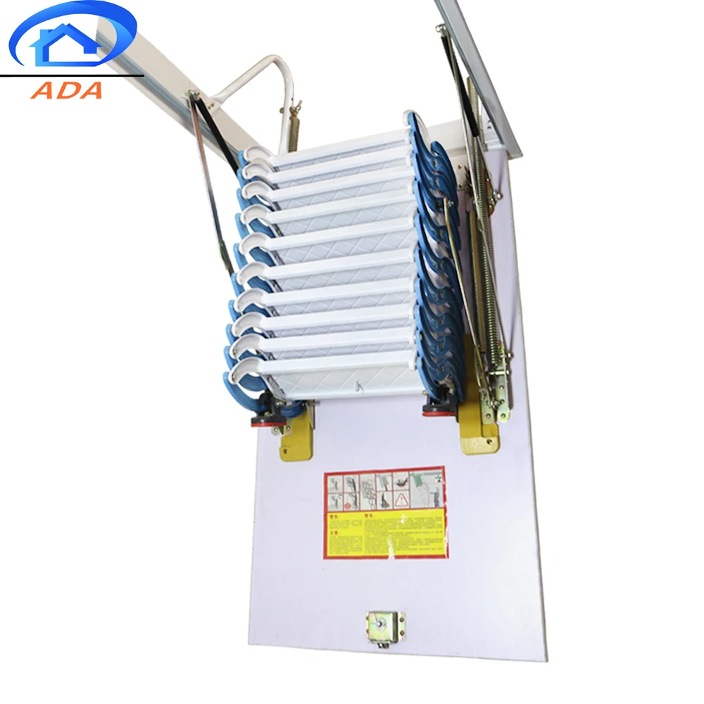 Carbon Steel Material Manual Adjustable Access Ladders To Attic