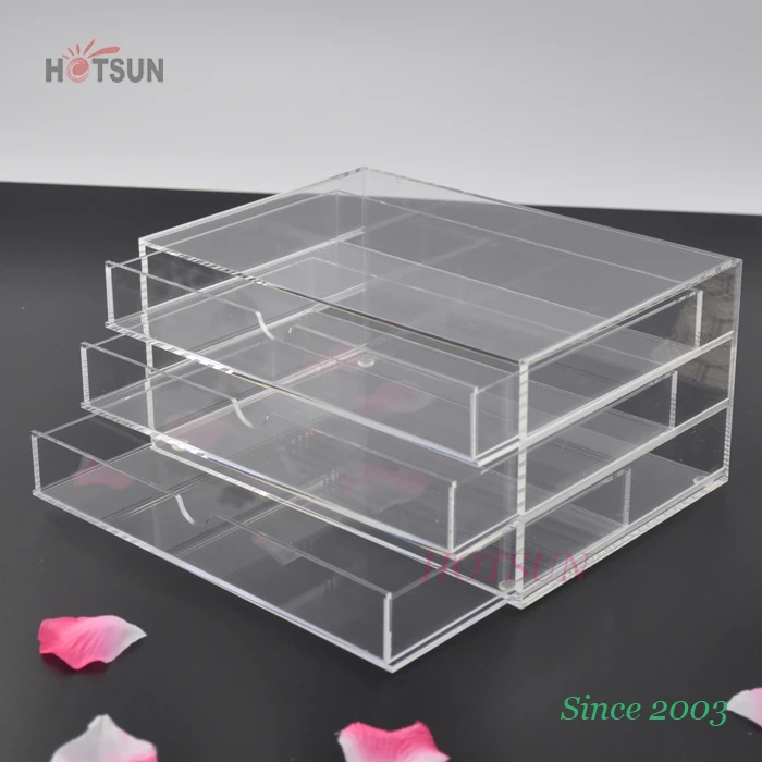 Clear Acrylic Makeup Organizer Acrylic Storage Box for Cosmetics