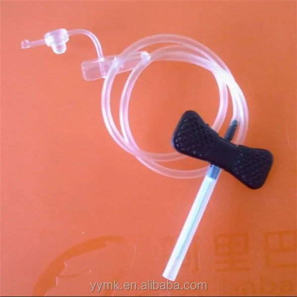 
luer lock butterfly scalp vein set sterile medical scalp vein infusion sets 