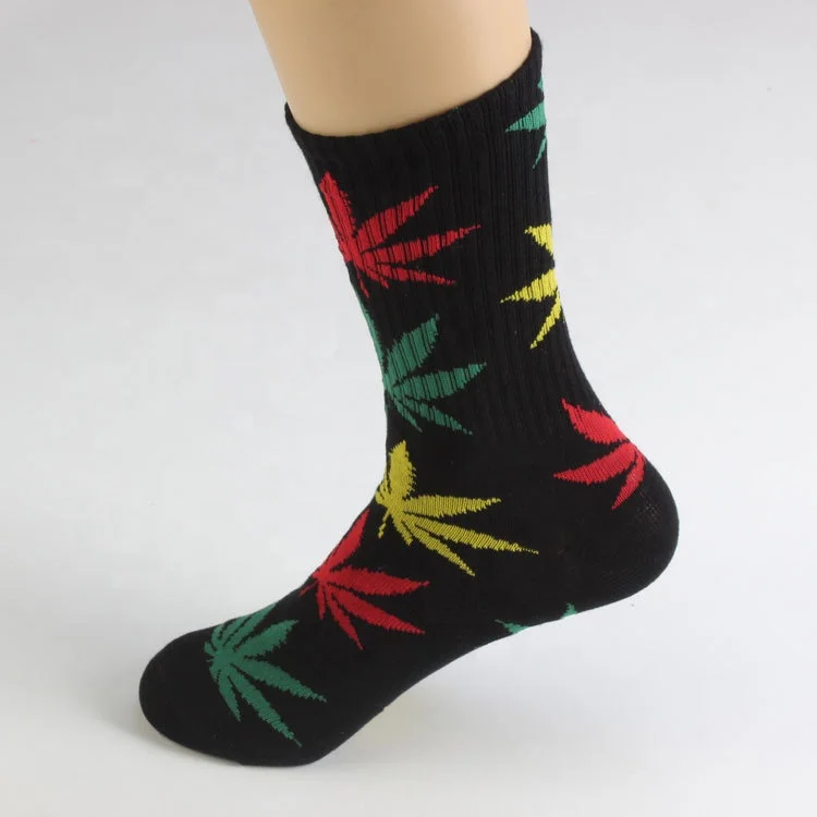 Marijuana Weed Leaf Cotton Socks