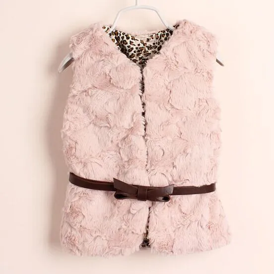 Девушка зима модные трикотажные жилет куртки для узор меха жилеты