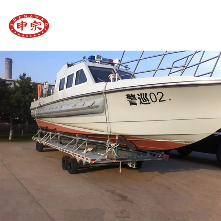 factory hot sales 20 ton galvanized boat trailer on alibaba